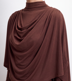 Luminous Draped Cape Two-Piece Maxi Dress