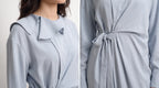 Serene Bow Shoulder Wrap Maxi Dress